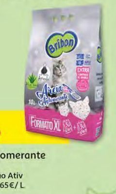 Auchan Areia aglomerante bribon:aloé/carvão ativ 10l promoção