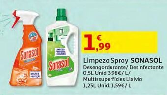 Auchan Limpeza spray sonasol promoção
