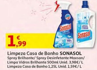 Auchan Limpeza casa banho sonasol promoção