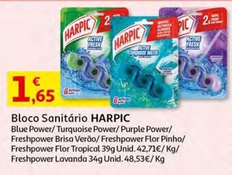 Auchan Bloco sanitário harpic promoção