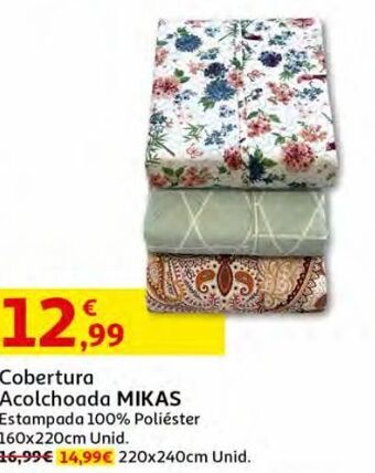 Auchan Cobertura acolchoada promoção