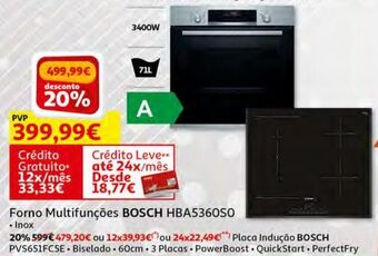 Auchan Forno multifunções bosch promoção