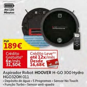 Aspirador robot hoover:h-go 300 hydro hgo320h 011