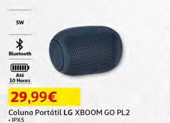 Auchan Coluna portátil lg:preta xboom go pl2 promoção