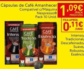 Recheio Cápsulas de café amanhecer promoção