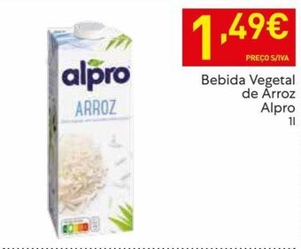 Recheio Bebida de arroz alpro promoção