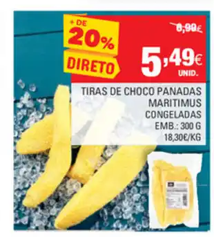 Continente Tiras de Choco Panadas Maritimus Congeladas 300g promoção
