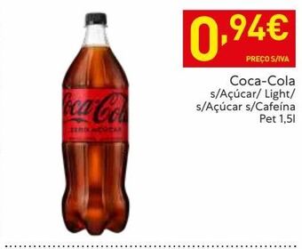 Recheio Coca cola zero promoção