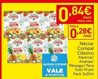 Recheio Néctar compal promoção
