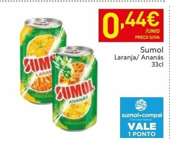 Recheio Refrescos sumol promoção