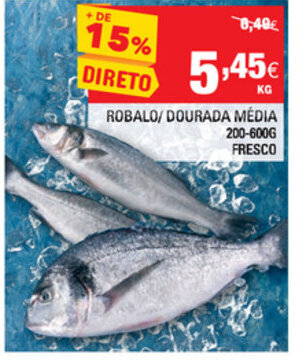 Continente Robalo/Dourada Média 200-600g Fresco promoção