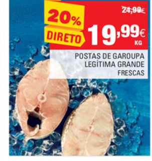 Continente Postas de Garoupa Legítima Grande Frescas promoção