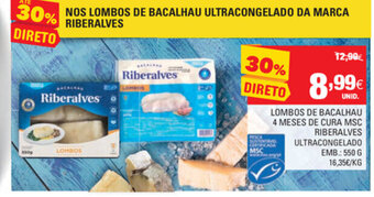 Lombos de Bacalhau 4 Meses de Cura MSC Riberalves 550g