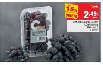 Uva Preta/S Grainha Continente 500g