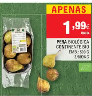 Pera Biológica Continente Bio 500g