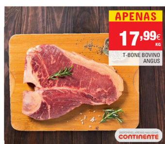 Continente T-Bone Bovino Angus promoção