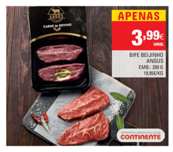 Continente Bife Beijinho Angus 200g promoção