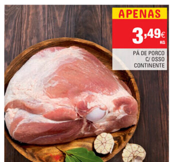 Continente Pá de Porco C/ Osso Continente promoção