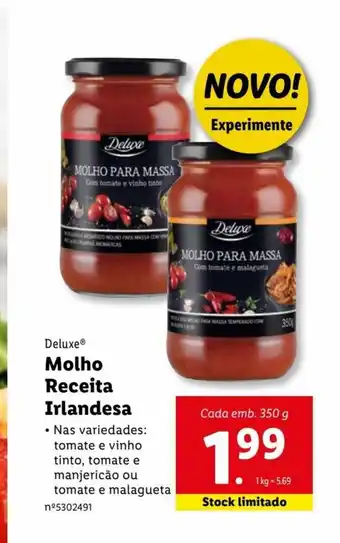 Lidl Molho Receita Irlandesa promoção