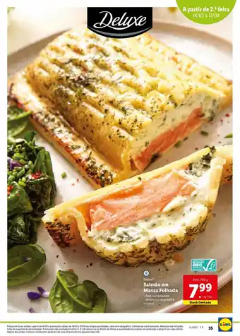 Lidl Deluxe Salmão em Massa Folhada promoção