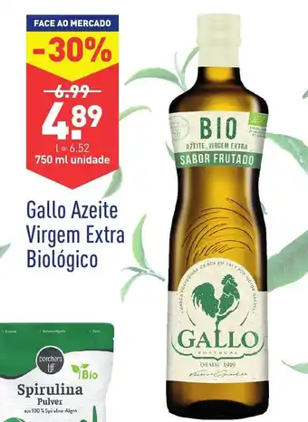 ALDI Gallo Azeite Virgem Extra Biológico 750ml promoção