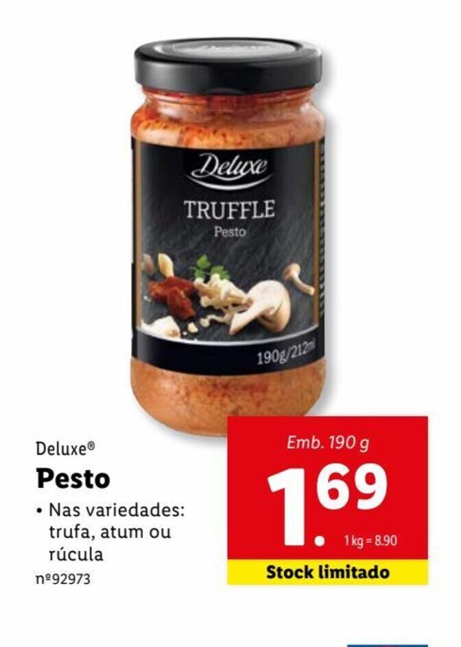 Promoção Deluxe Pesto em Lidl