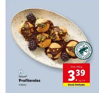 Lidl Deluxe Profiteroles promoção