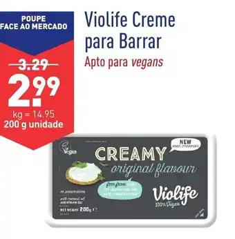 ALDI Violife Creme para Barrar 200g promoção