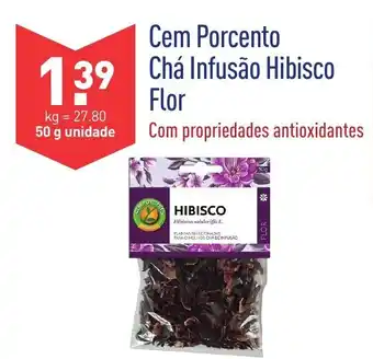 ALDI Cem Porcento Chá Infusão Hibisco Flor 50g promoção