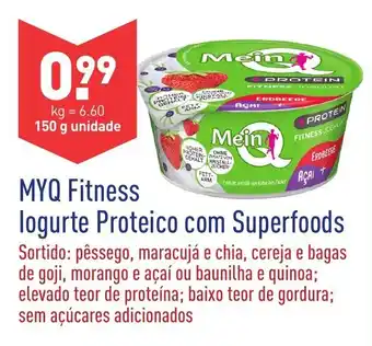 ALDI MYQ Fitness Iogurte Proteico com Superfoods promoção