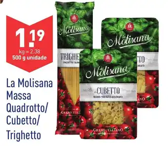 ALDI La Molisana Massa Quadrotto/Cubetto/Trighetto 500g promoção