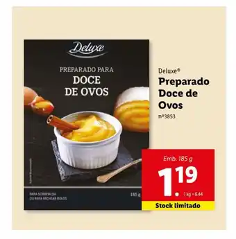 Lidl Deluxe Preparado Doce de Ovos promoção