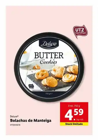 Lidl Deluxe Bolachas de Manteiga promoção