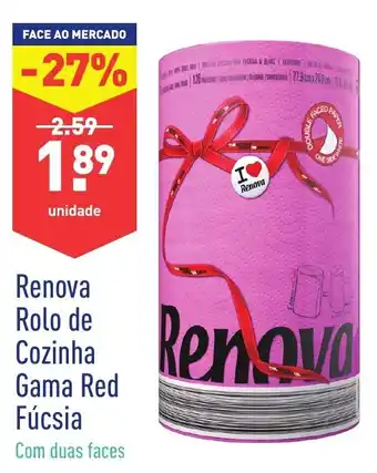 Renova Rolo de Cozinha Gama Red Fúcsia