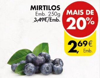 Pingo Doce Mirtilos 250g promoção