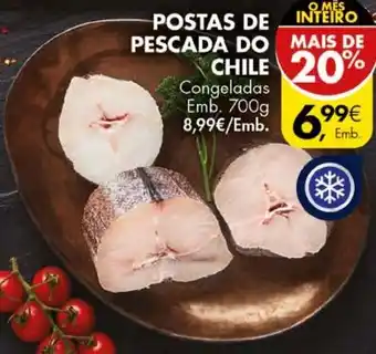 Pingo Doce Postas de Pescada do Chile 700g promoção