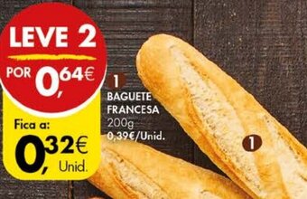 Pingo Doce Baguete Francesa 200g promoção