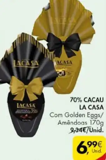 Pingo Doce La Casa 70% Cacau 170g promoção