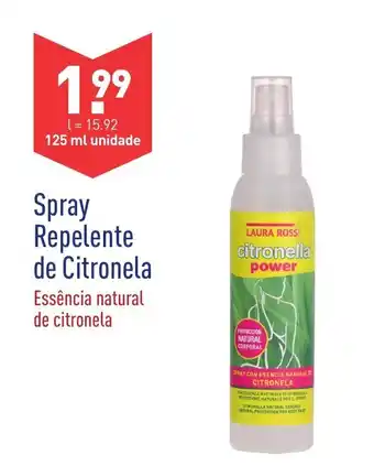 ALDI Spray Repelente de Citronela 125ml promoção
