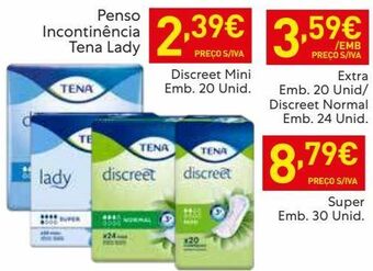 Recheio Incontinência tena promoção