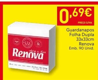 Recheio Guardanapos de papel renova promoção