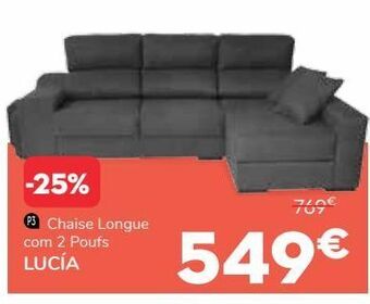 Conforama Chaise longue promoção