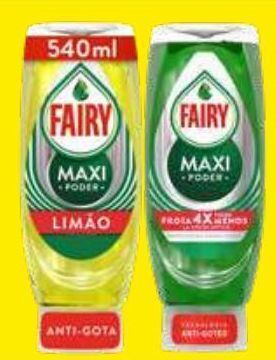 Recheio Detergente lavalouça fairy promoção