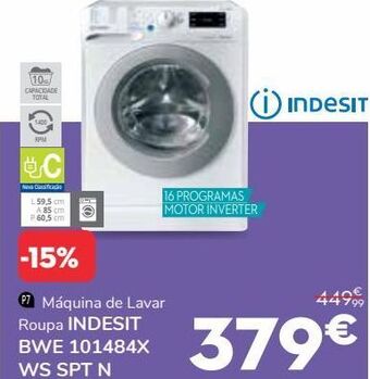 Conforama Máquina lavar roupa indesit promoção