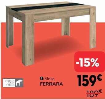 Conforama Mesa de cozinha promoção