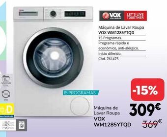 Conforama Máquina lavar roupa promoção