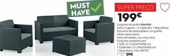 Conforama Conjunto jardim promoção