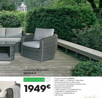 Conforama Conjunto jardim promoção