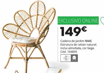 Conforama Cadeira de jardim promoção