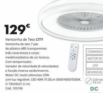 Conforama Ventilador de teto promoção